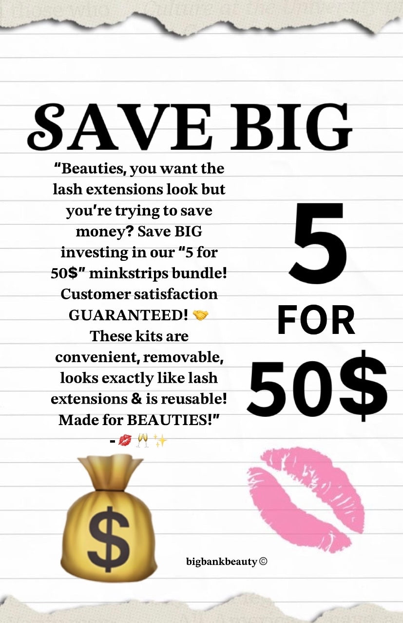 ā5 FOR 50$ā