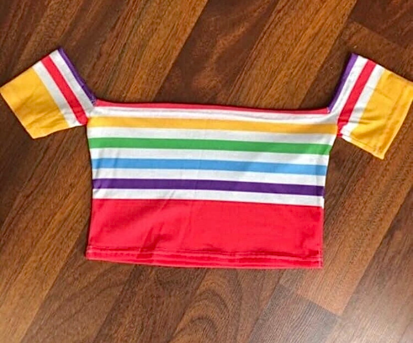 “RAINBOW” CROP TOPS🌈